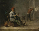 Smoker by David Teniers the Younger — hand-painted portrait oil painting reproduction on canvas