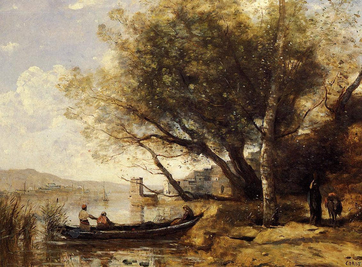 Smyrne Bornabat by Camille Corot — hand-painted landscape oil painting reproduction on canvas