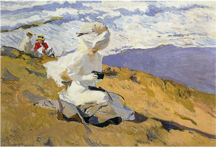 Snapshot at Biarritz by Joaquín Sorolla — hand-painted landscape oil painting reproduction on canvas