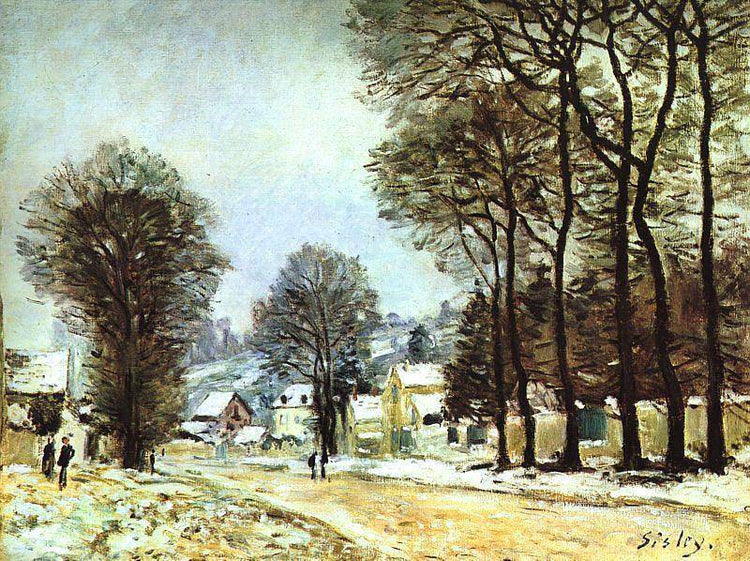 Snow at Louveciennes - Alfred Sisley