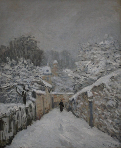 Snow at Louveciennes in study