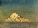 Snow Capped Moutain by Albert Bierstadt — hand-painted landscape oil painting reproduction on canvas