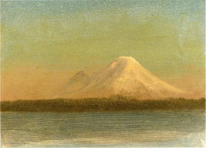 Snow Capped Moutain at Twilight - Albert Bierstadt