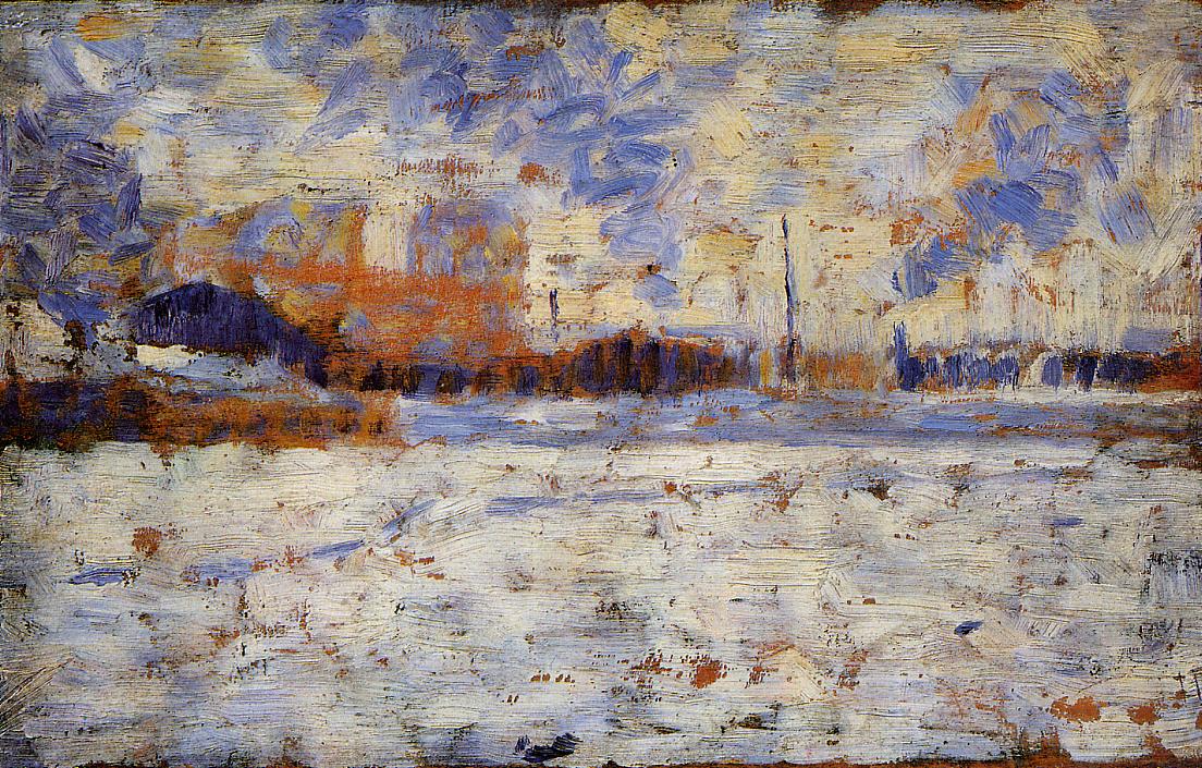 Snow Effect: Winter in the Suburbs - Georges Seurat