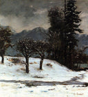 Snow by Gustave Courbet — snow oil painting wall art, Realism