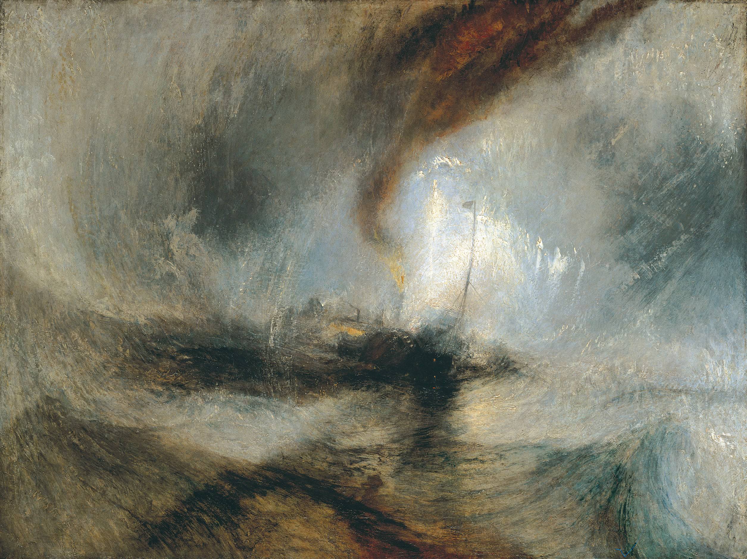 Snow Storm - Steamboat off a Harbour's Mouth - J.M.W. Turner