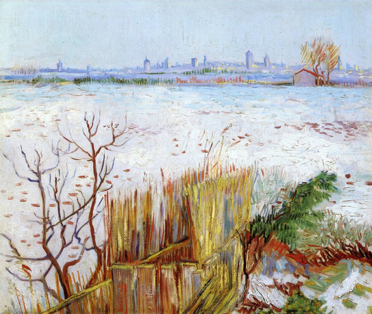 Snowy Landscape with Arles in the Background - Vincent van Gogh