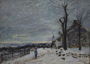 Snowy Weather at Veneux Nadon - Alfred Sisley