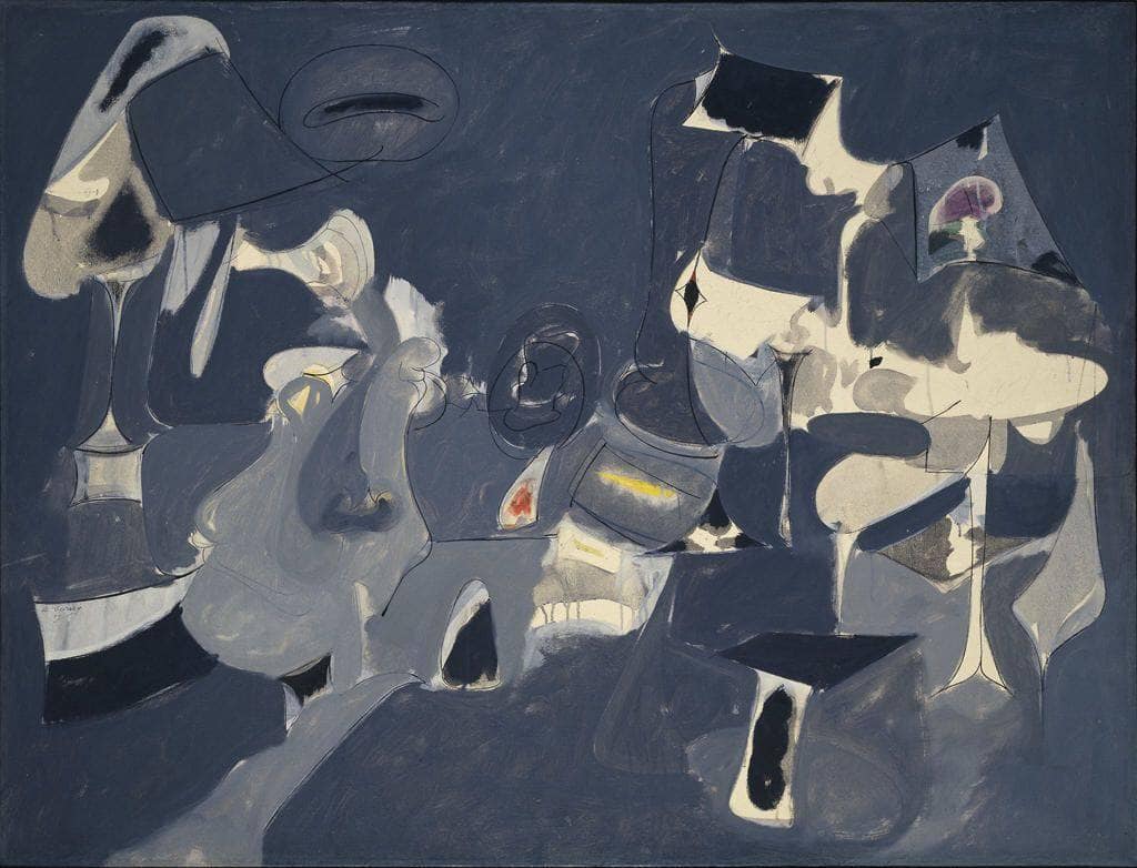 Soft Night by Arshile Gorky — hand-painted abstract oil painting reproduction on canvas