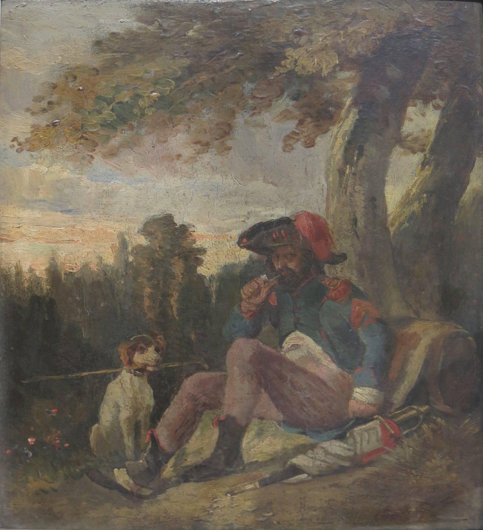Soldier of the Republic at Rest with his dog