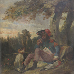 Soldier of the Republic at Rest with his dog