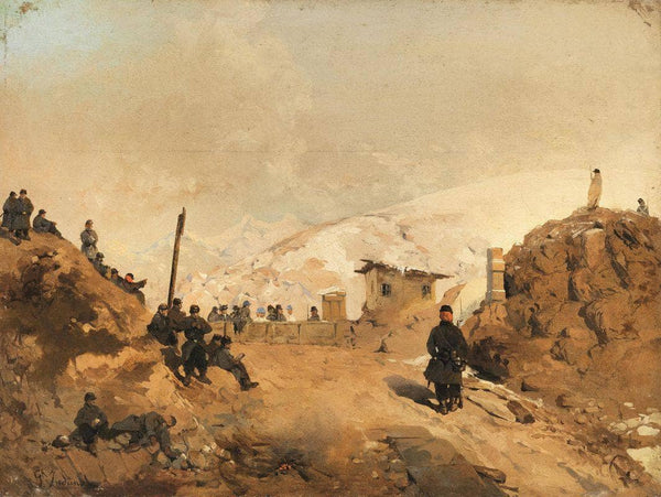 Soldiers at the Stelvio Pass