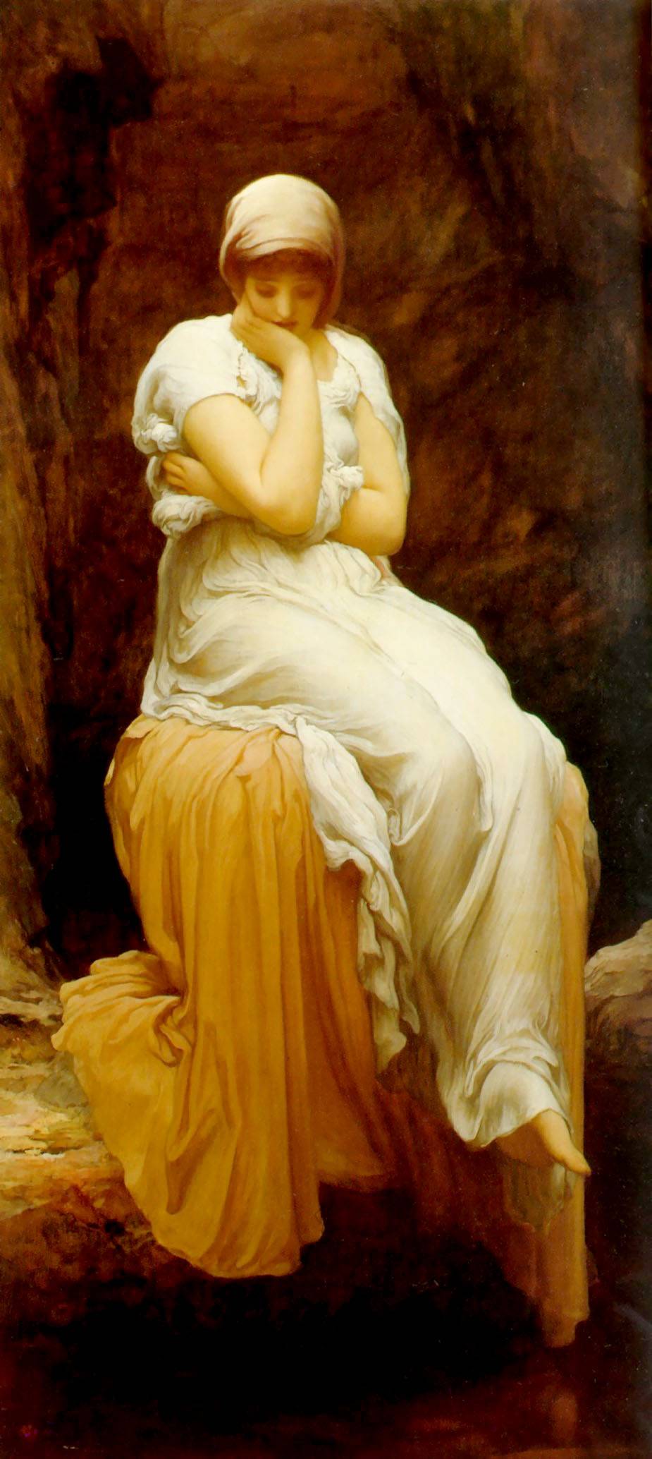 Solitude by Frederic Leighton, hand-painted portrait oil painting reproduction on canvas