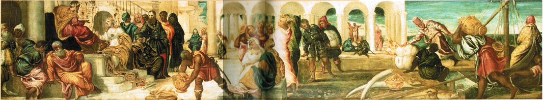 Solomon and Sheba by Tintoretto, hand-painted cultural oil painting reproduction on canvas