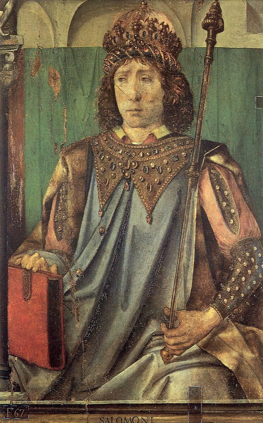 Solomon by Justus van Gent — hand-painted cultural oil painting reproduction on canvas