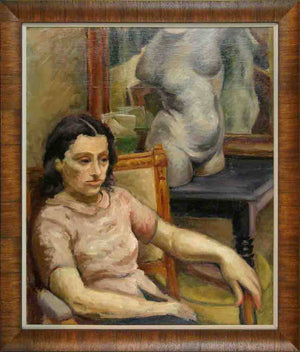 Sonia Seated before Torso by Ben - Jacob MÄcznik