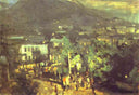 Southern Night by Konstantin Korovin — hand-painted architectural oil painting reproduction on canvas
