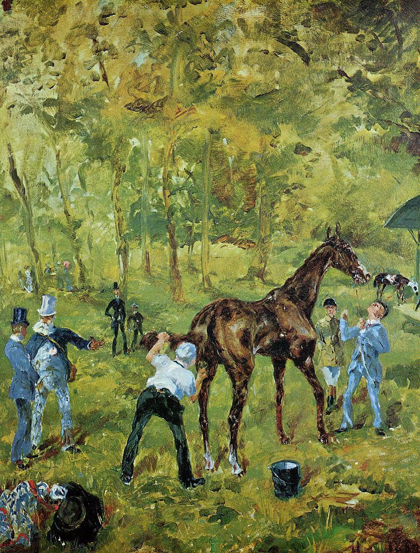 Souvenir of Auteuil by Henri de Toulouse-Lautrec — hand-painted animal oil painting reproduction on canvas