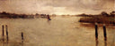 Spaarnwoude island by Theo van Rysselberghe, river oil painting wall art, Realism