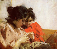 Spetssom by Anders Zorn — hand-painted portrait oil painting reproduction on canvas
