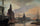Sphinxes lining a quay in front of St. Petersburg Academy of Arts in study