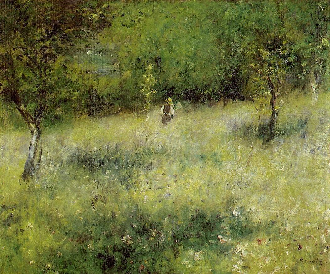 Spring at Catou by Pierre-Auguste Renoir — hand-painted botanical oil painting reproduction on canvas