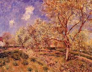 Spring at Veneux - Alfred Sisley