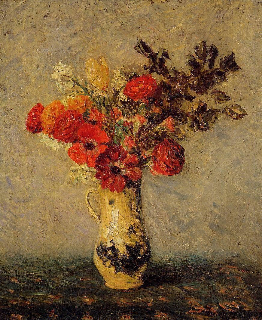 Spring Flowers by Maxime Maufra — hand-painted botanical oil painting reproduction on canvas