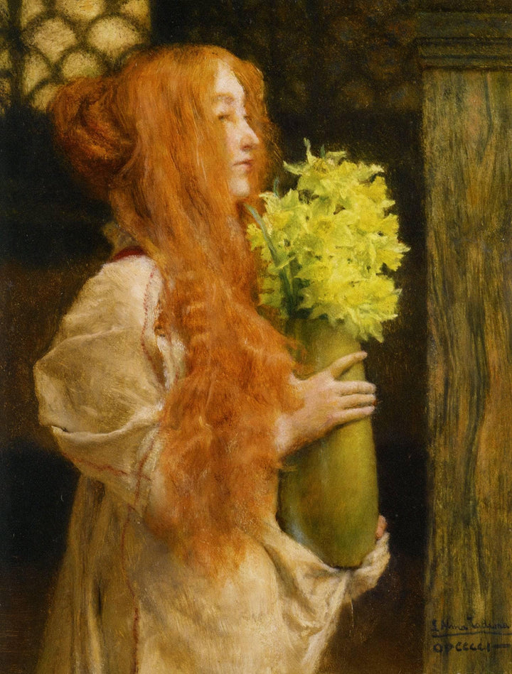 Spring Flowers by Sir Lawrence Alma-Tadema — hand-painted botanical oil painting reproduction on canvas
