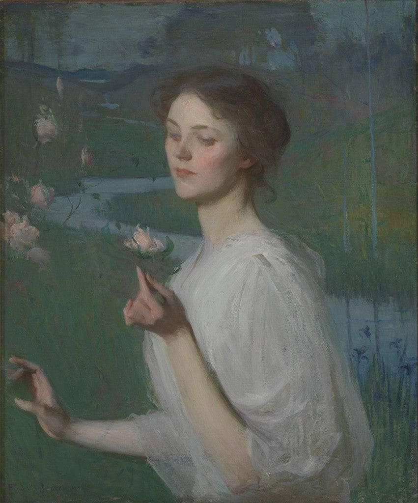 Spring by Frank W. Benson — hand-painted portrait oil painting reproduction on canvas