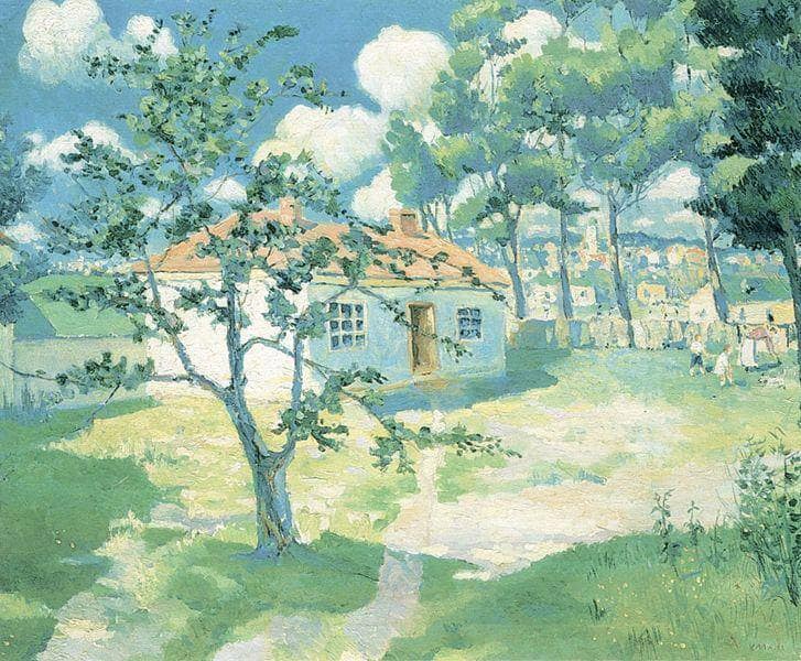 Spring by Kazimir Malevich — hand-painted botanical oil painting reproduction on canvas