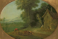 Spring Landscape by Jean-Baptiste Oudry — hand-painted landscape oil painting reproduction on canvas