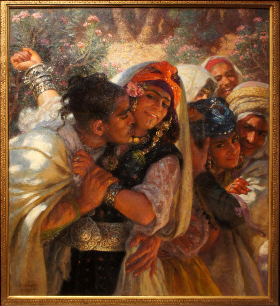 Spring of Hearts by Nasreddine Dinet — hand-painted portrait oil painting reproduction on canvas