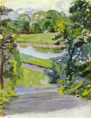 Spring Scene by Victor Borisov-Musatov — hand-painted botanical oil painting reproduction on canvas