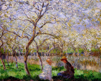 Springtime by Claude Monet — hand-painted botanical oil painting reproduction on canvas