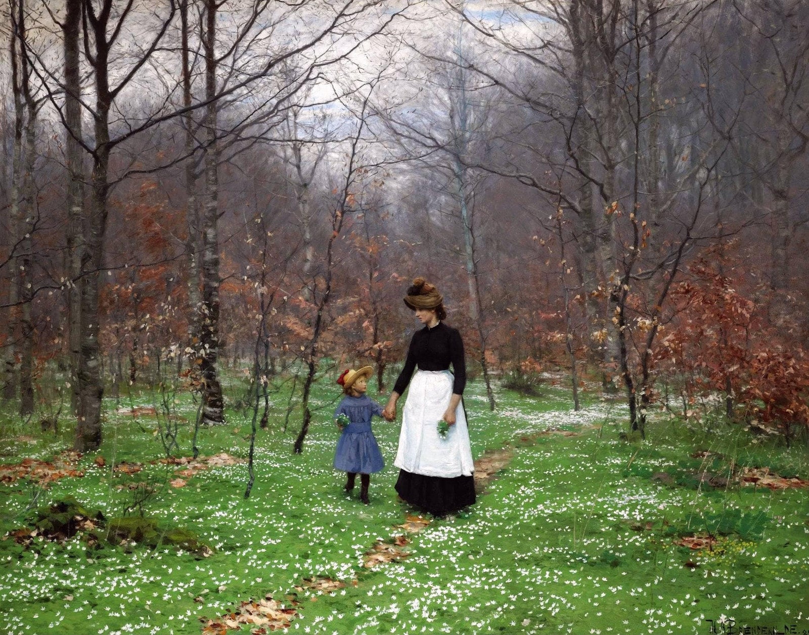 Springtime; the First Anemones