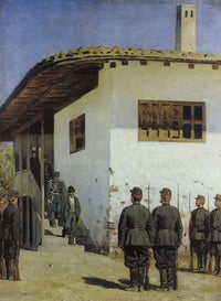 Spy by Vasily Vereshchagin — hand-painted architectural oil painting reproduction on canvas