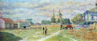Square in the village Mikhailovskaya