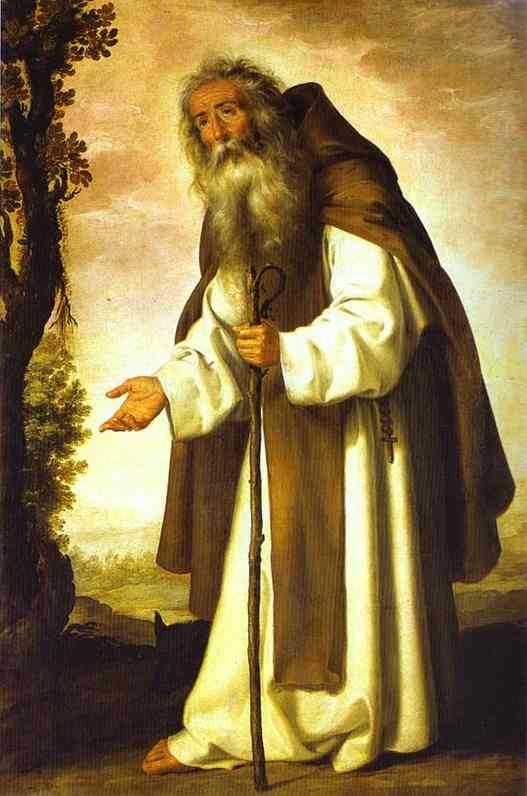 St. Anthony Dispirited by Francisco de Zurbaran — hand-painted cultural oil painting reproduction on canvas