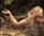 St. Anthony Visiting St. Paul the Hermit in the Desert (detail) in study