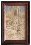 St. Barbara by Jan van Eyck — hand-painted architectural oil painting reproduction on canvas