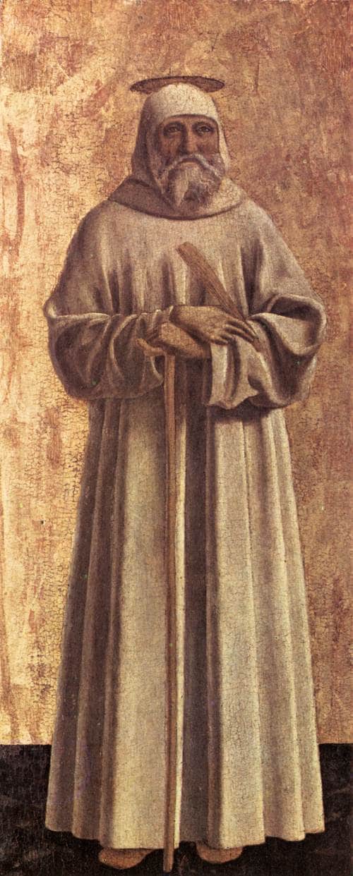 St. Benedict by Piero della Francesca, hand-painted portrait oil painting reproduction on canvas