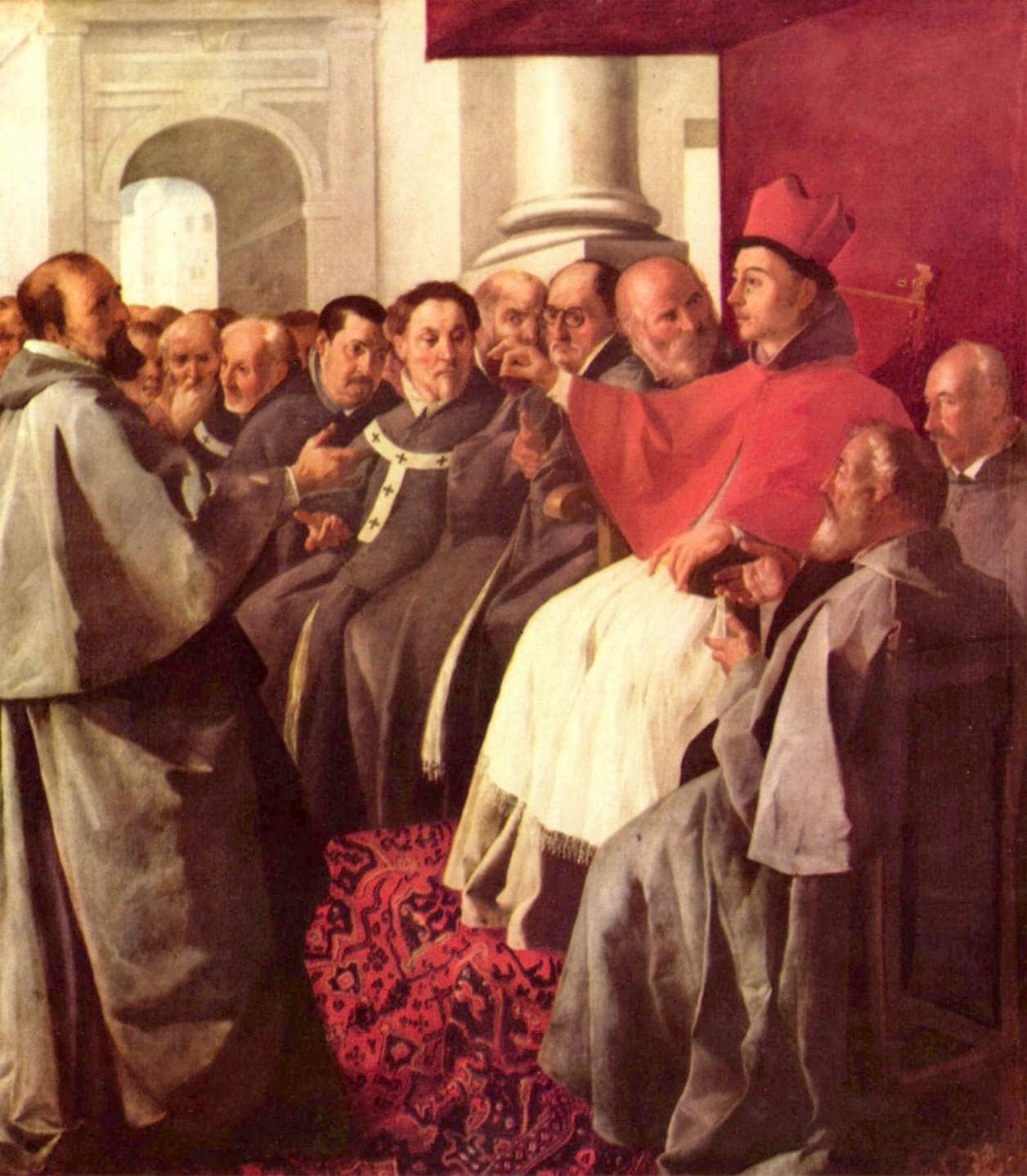 St. Bonaventure at the Council of Lyons - Francisco de Zurbaran