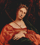 St. Catherine of Alexandria by Lorenzo Lotto — religion oil painting wall art, High Renaissance