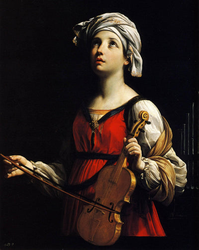 St Cecilia in hallway