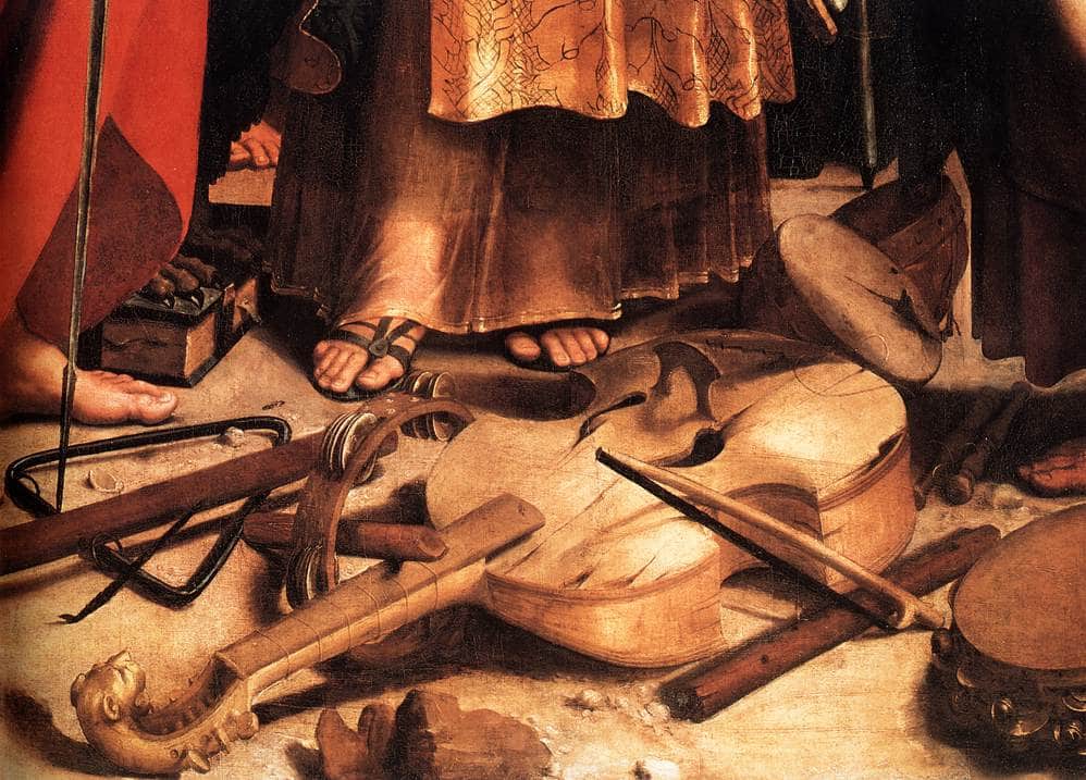 St. Cecilia with Saints (detail) - Raphael