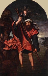 St Christopher by Quentin Matsys — hand-painted cultural oil painting reproduction on canvas