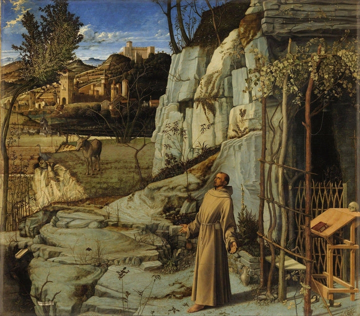 St Francis in Ecstasy by Giovanni Bellini — hand-painted cultural oil painting reproduction on canvas