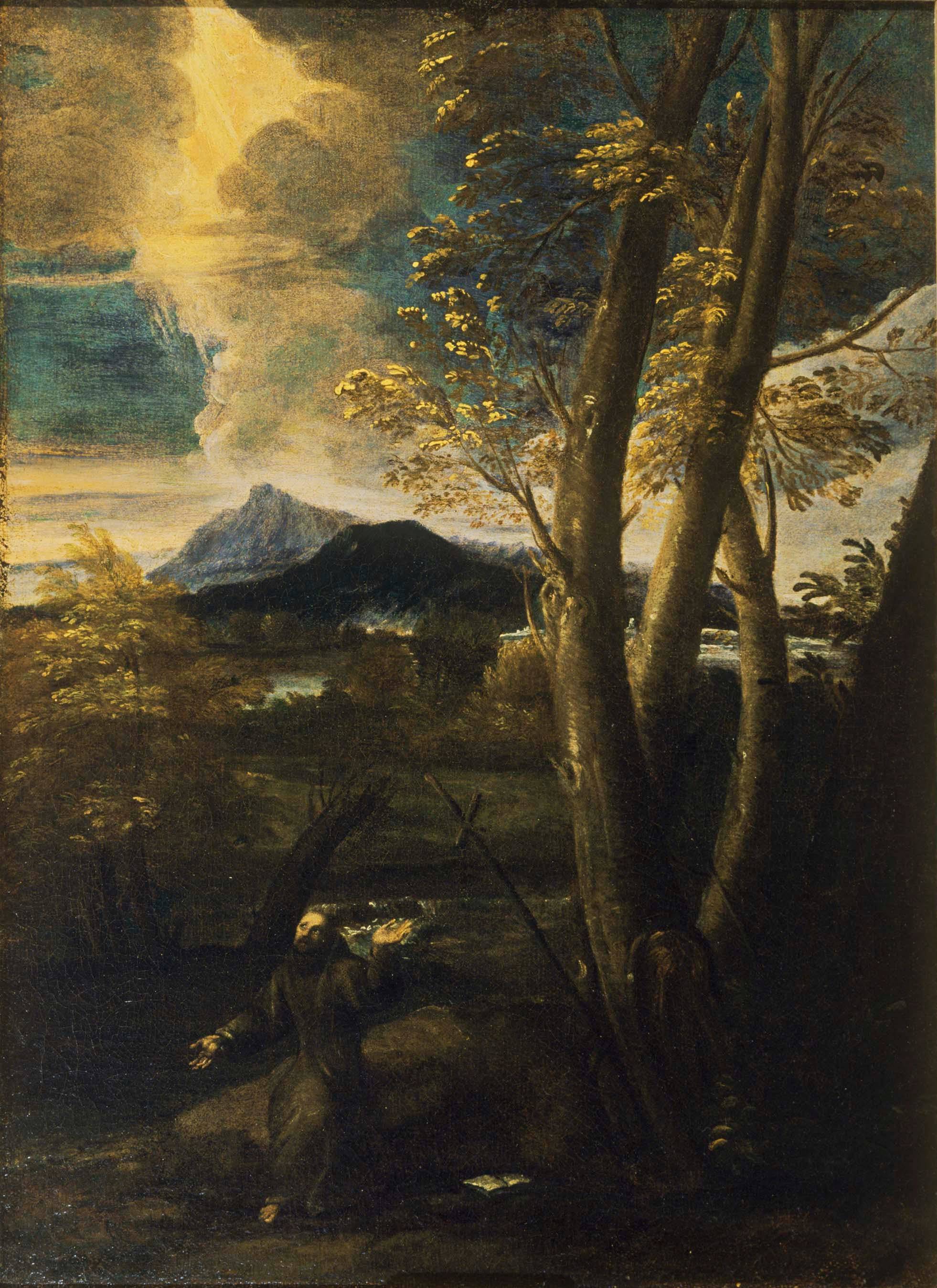 St. Francis in Ecstasy - Salvator Rosa