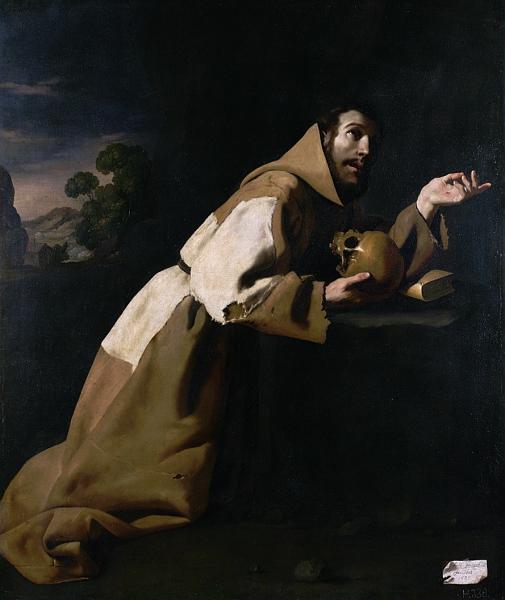 St. Francis in Meditation - Francisco de Zurbaran